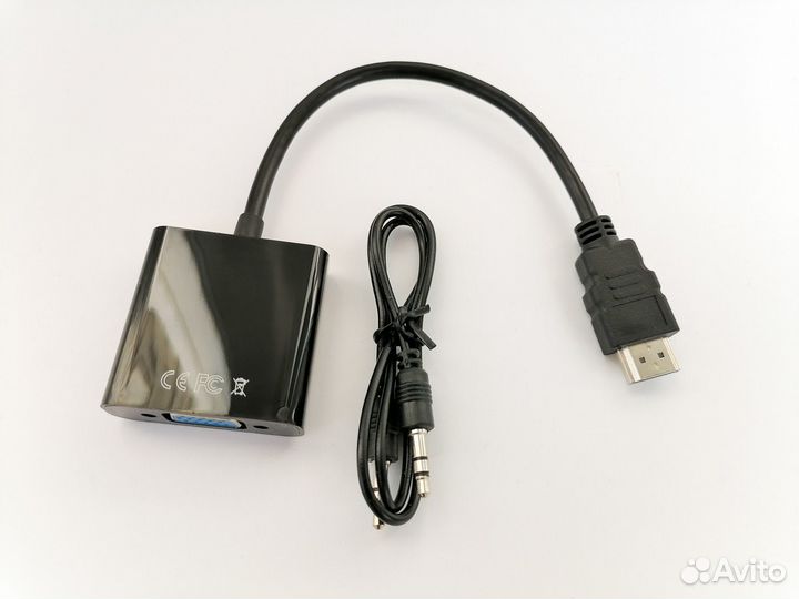 Адаптер Hdmi - VGA +Аудио кабель Новый