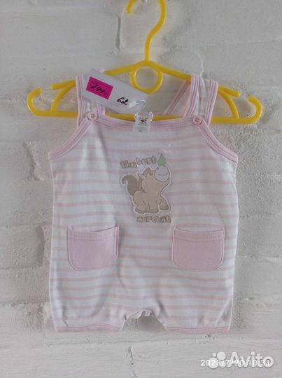 Комбинезон летний на девочку baby club, размер 62