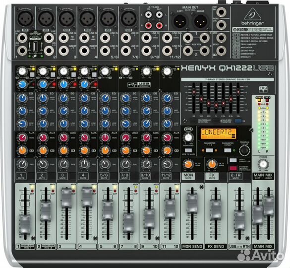 Микшерный пульт Behringer QX1222USB