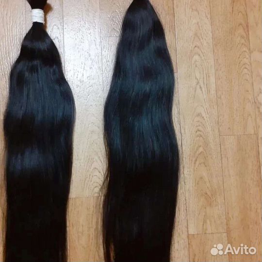 Волосы для наращивания 60 см черные