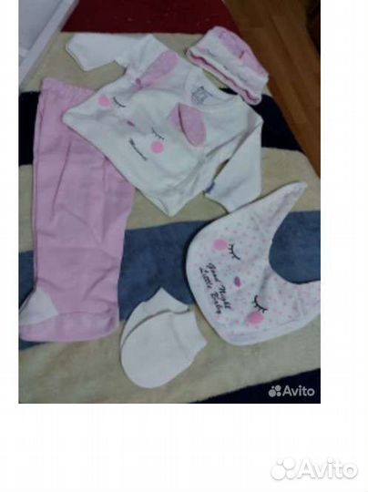 Комплект на выписку для девочки (Турция)