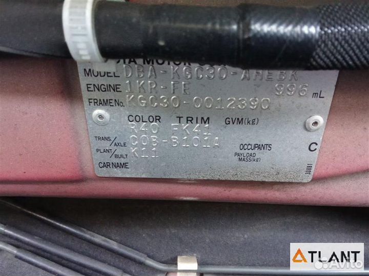 Молдинг на крышу toyota passo