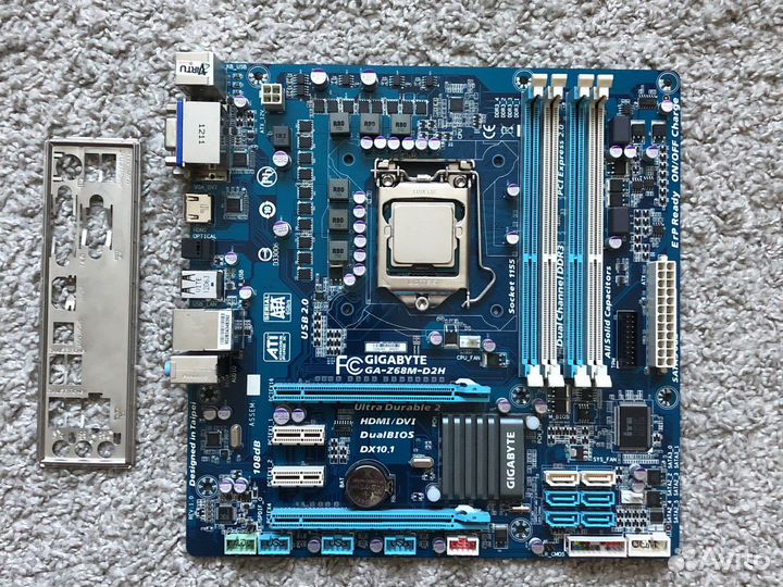 Мат. Плата socket 1155 gigabyte ga-z68m d2h