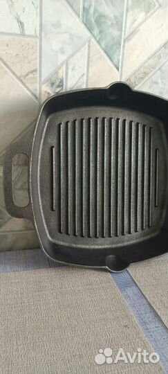 Чугунная сковорода гриль