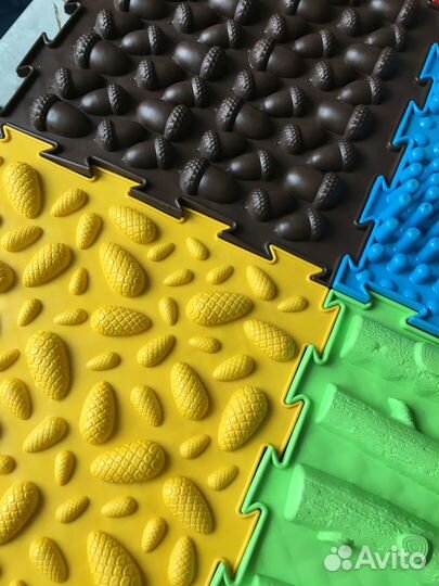 Ортопедический массажный коврик пазл 10 шт