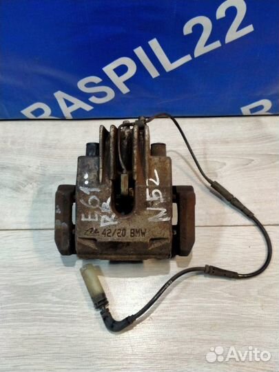 Суппорт задний правый Bmw 530I E60 N52 11/2006