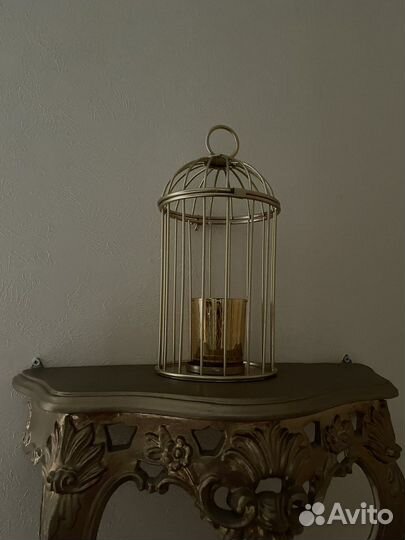 Подсвечник со свечей новый