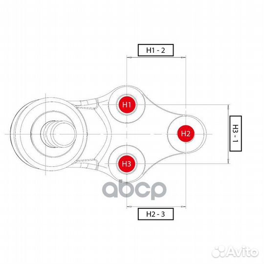 Шаровая опора нижняя honda Civic FD 05-12 RH CB