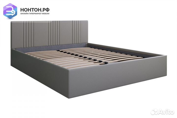 Кровать Амелия серая