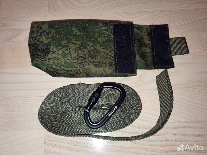 Стропа эвакуационная с подсумком и карабином