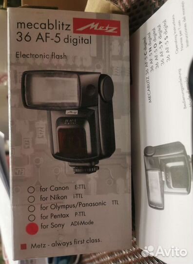 Вспышка Metz mecablitz 36 AF-5 digital for Sony