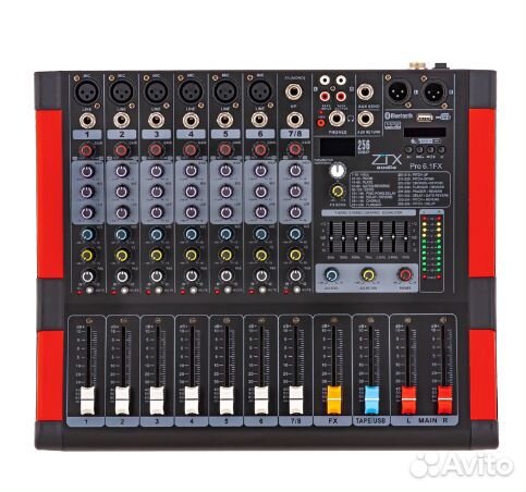 ZTX audio Pro 6.1Fx микшерный пульт 6mono, 1stereo
