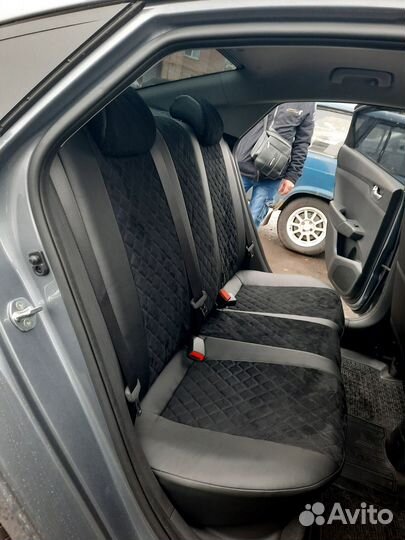 Чехлы Hyundai Solaris Алькантара ромб Автопилот