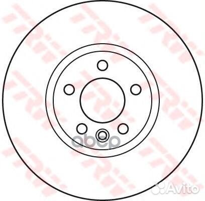 Диск тормозной VW passat 08/golf VII передний