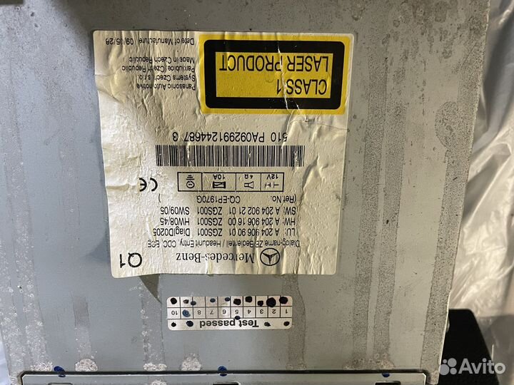 Audio 20 mercedes w204 дорестайл