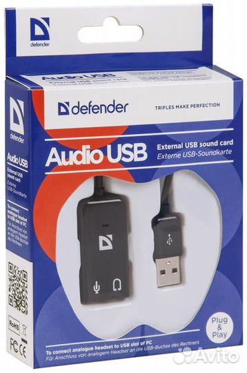 Внешняя звуковая карта Defender Audio USB