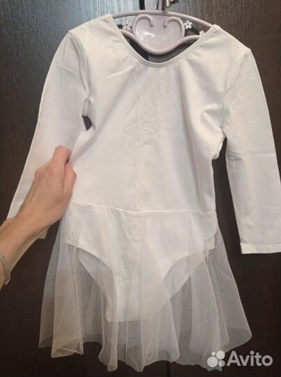 Купальник для танцев белый