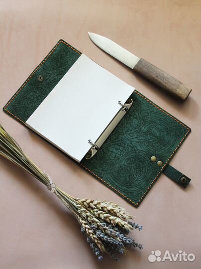 Кожаный блокнот с гравировкой А5 и А6