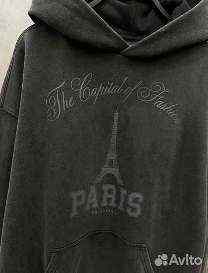 Худи Vetements Paris оверсайз (тренд 2025)