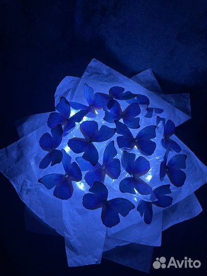 Букет из бабочек в коробке