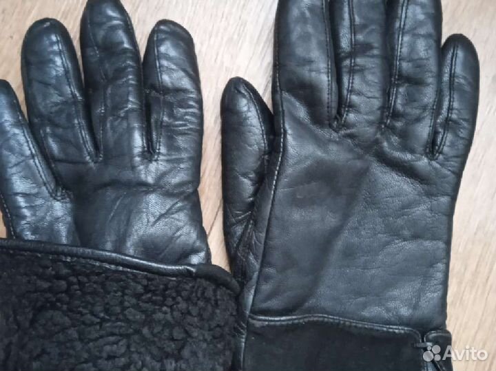 Перчатки кожаные