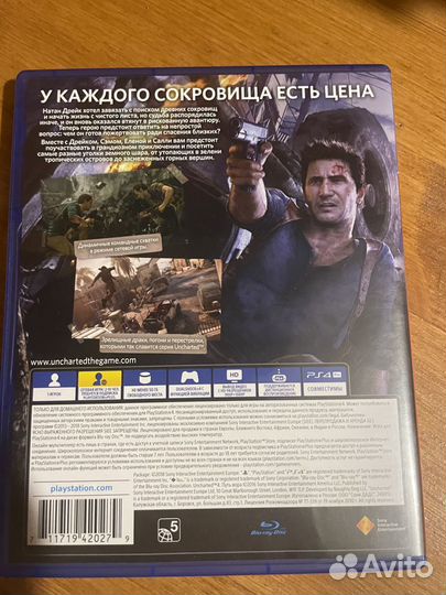 Uncharted4 4 путь вора PS4