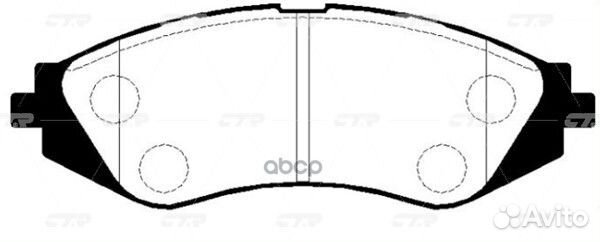 Ckkd-5 Колодки тормозные дисковые перед G