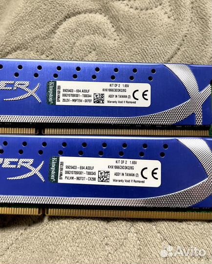 Оперативная память ddr3 8 gb Kingston 1866Mhz