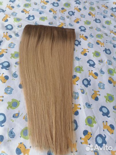 Волосы на заколках натуральные