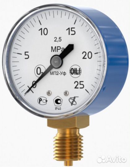 Манометр кислородный 25 Мпа RussWeld