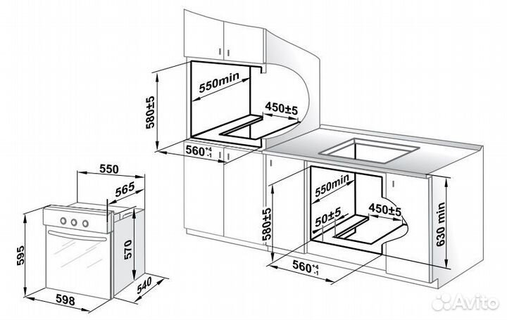 Духовой шкаф Gefest эдв да 622-02 K17