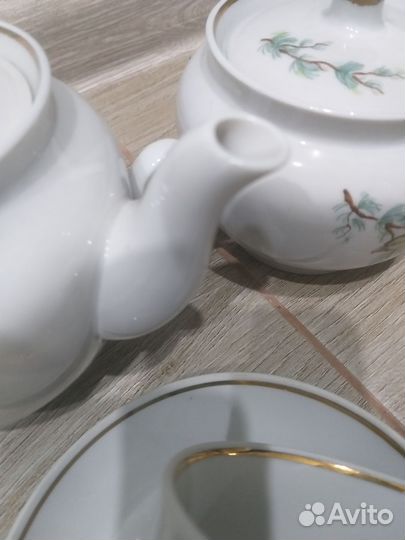 Сервиз чайный шишки СССР