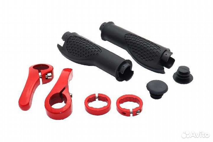 Ручки руля Вело 120мм с расширением под пальцы,с ц