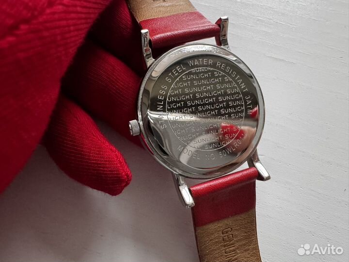 Часы женские Sunlight Санлайт красные кожа