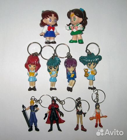 Аниме брелоки и фигурки из 90-х (обновлено)