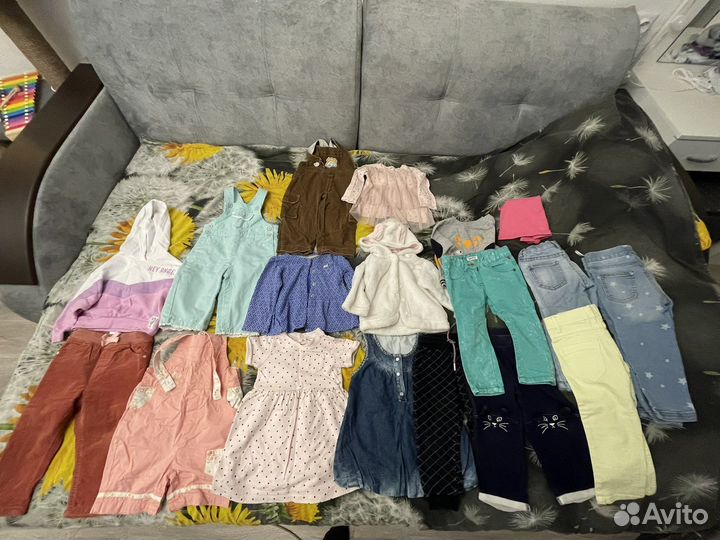 Пакет вещей для девочки 80-92 размер
