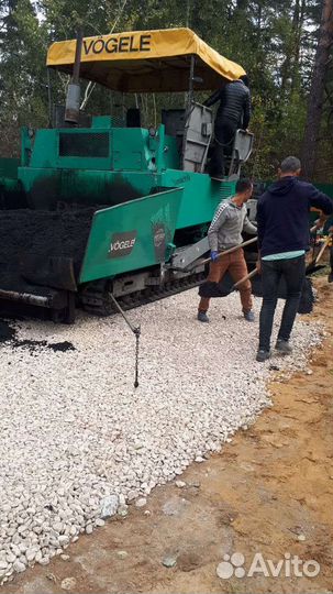 Укладка асфальта, ас крошка