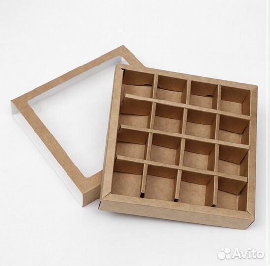 Упаковка для конфет, коробка крафт