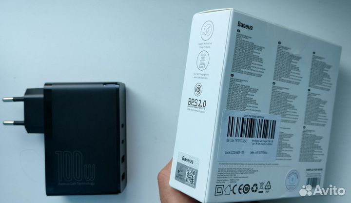 Baseus 100W GaN зарядное устройство usb usb c