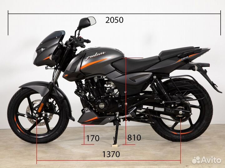 Мотоцикл bajaj pulsar 180 17лс суперкачество