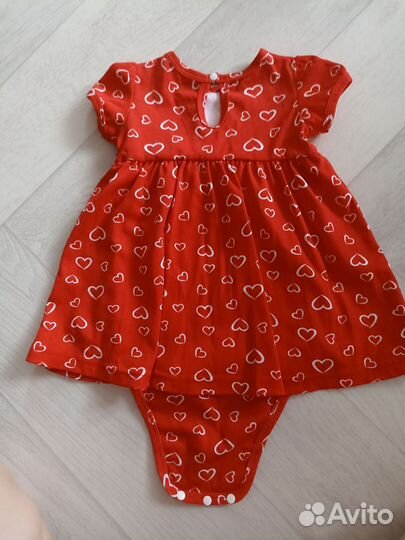 Платье боди для девочки 86