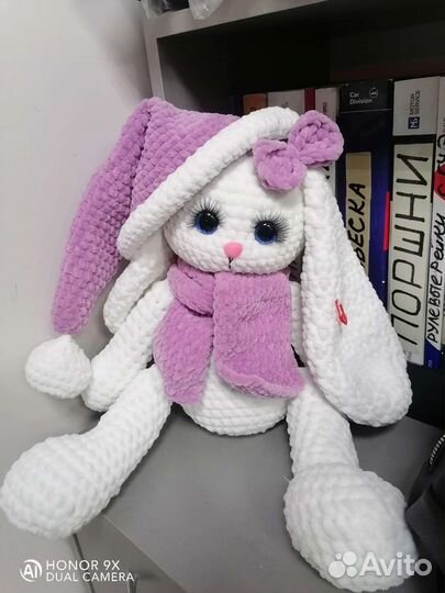 Игрушки ручной работы. Зайчики