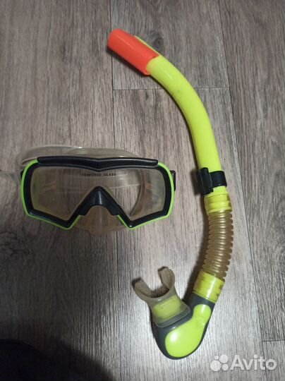 Набор для плавания ласты, очки, трубка