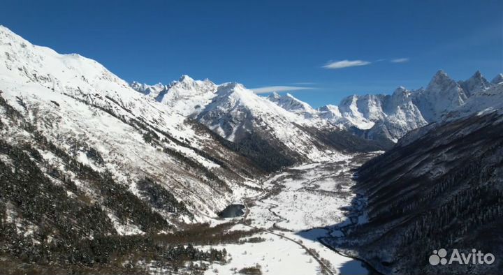 Осенне-зимний Домбай: экскурсия - прогулка с фотос