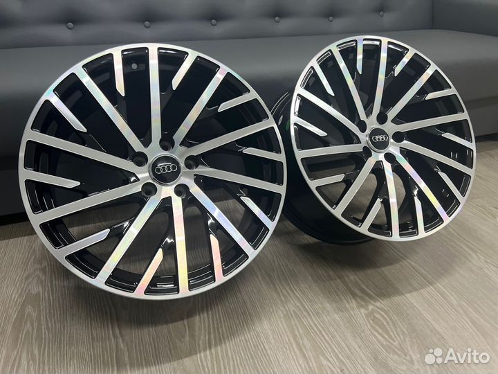 Диски литые R19 5*112 Черные с проточкой для Audi