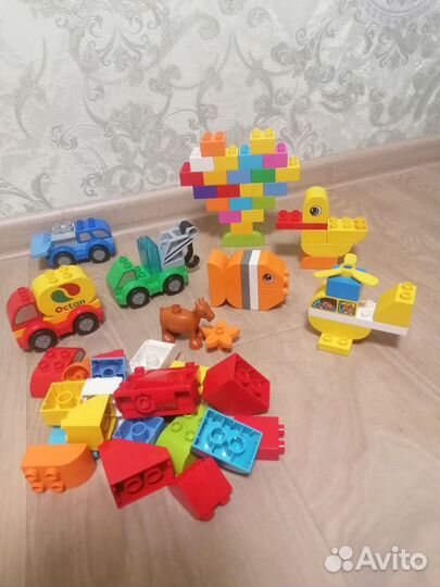 Lego duplo набор Мои первый машинки и кубики