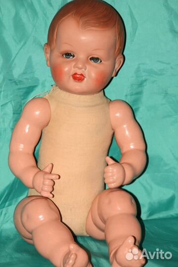Кукла антикварная винтаж немецкая 50-х