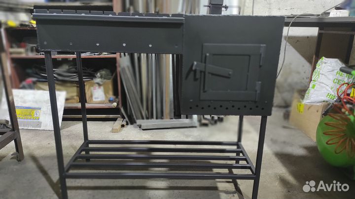 Мангал с печью под казан 6-8 литров