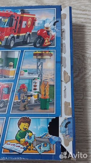 Lego city 60214 Пожар в бургер-кафе (с Коробкой)