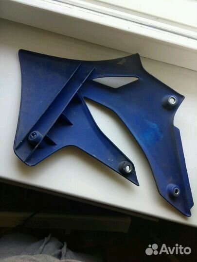 Защита радиатора, лопух на Kawasaki D-Tracker